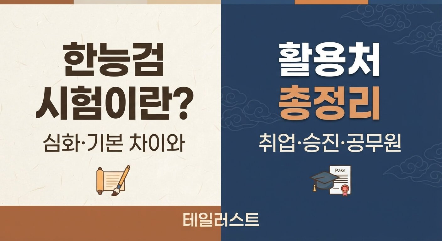 한능검시험과 활용처 정리
